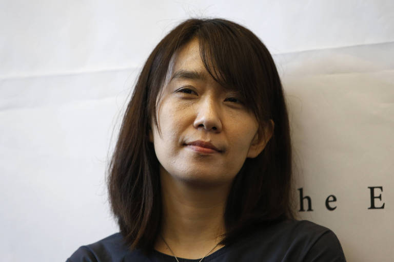A escritora sul-coreana Han Kang, umas das finalistas deste ano