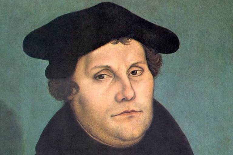 Pintura de retrato de Martinho Lutero