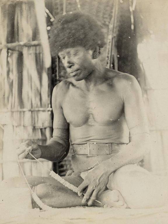 Nativo da Melanésia, em foto da nova edição de ‘Argonautas do Pacífico Ocidental’, de Bronislaw Malinowski, que a Ubu lança em edição revisada, em julho