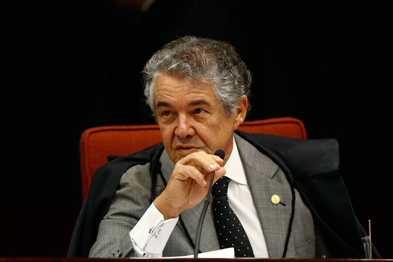 Relator Marco Aurélio Mello, que votou por aceitar a denúncia contra Aécio