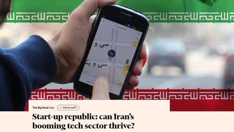 No Financial Times, o setor de tecnologia do Irã está 'bombando'
Foto: Reprodução