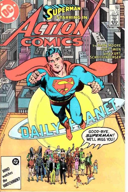 Capa da edição da revista do Superman 