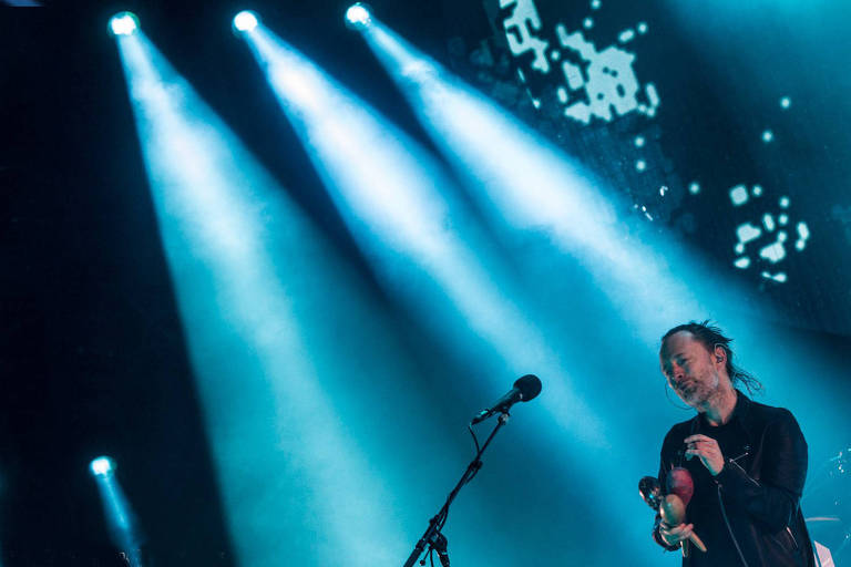 O vocalista Thom Yorke, durante show no Soundhearts Festival na Argentina