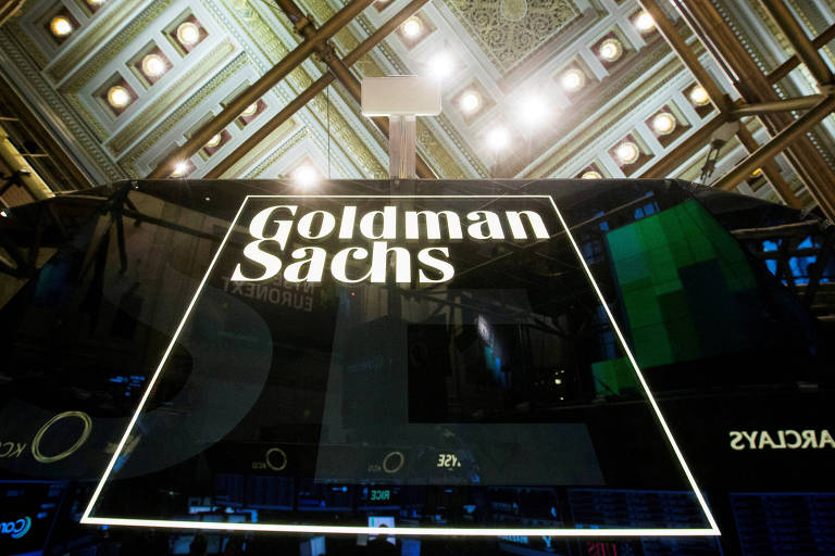 Símbolo do Goldman Sachs na Bolsa de NY; banco recomendou comprar ações brasileiras