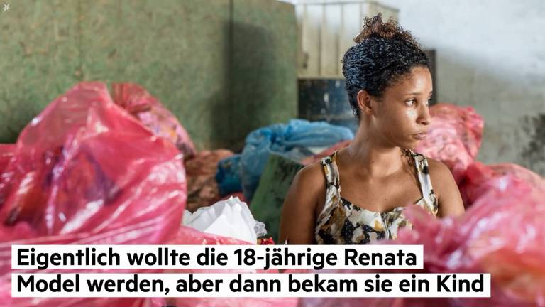 Reportagem e vídeo da revista Stern mostram que são catadores como Renata, que queria ser modelo, que realizam a reciclagem do lixo no Brasil
Foto: Repodução
