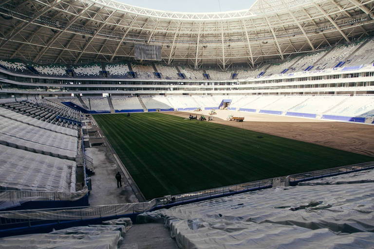 Estádio de Samara, da Copa da Rússia, ainda não está pronto