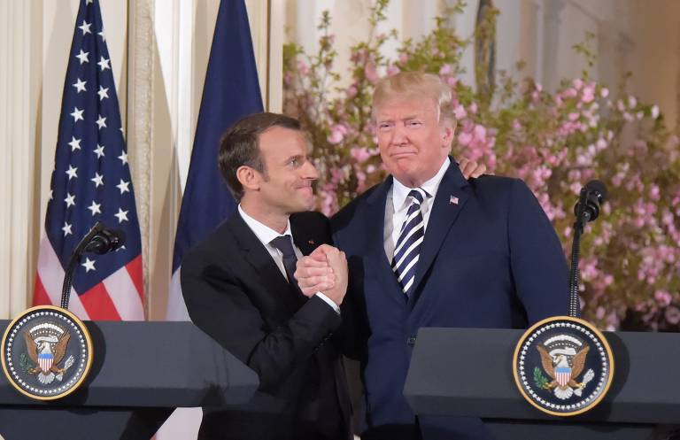 Trump recebe Macron em Washington
