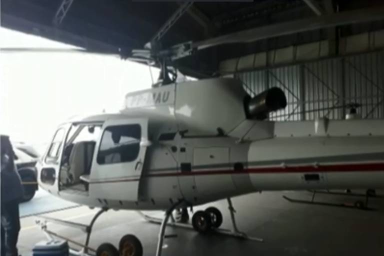 Helicóptero que seria usado para traficar drogas é apreendido em Arujá  