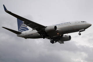 Copa Airlines plane lands at the Tocumen International airport in Panama City