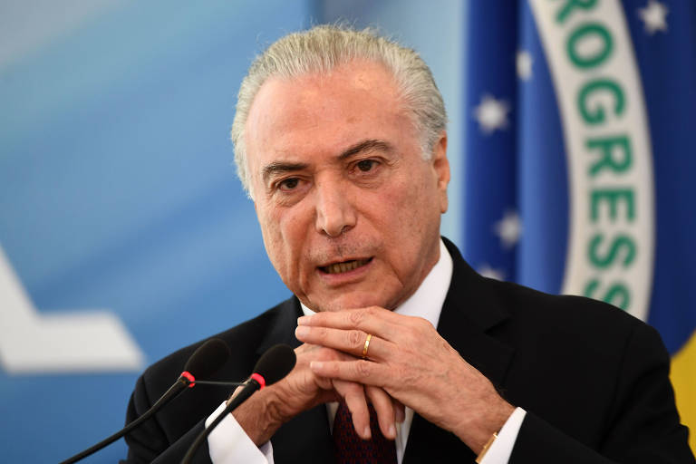 O presidente Michel Temer em evento em Brasília