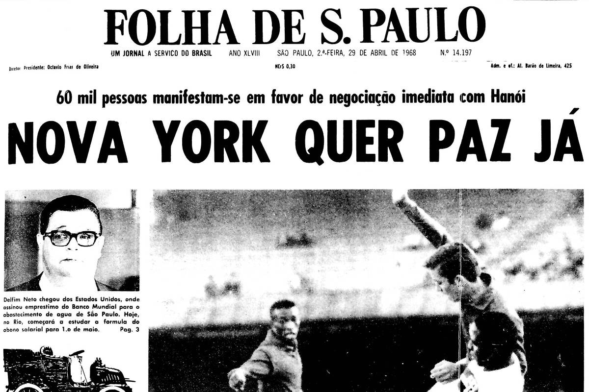 1968 Manifestação pelo fim da guerra no Vietnã reúne 60 mil no Central Park 29/04/2018