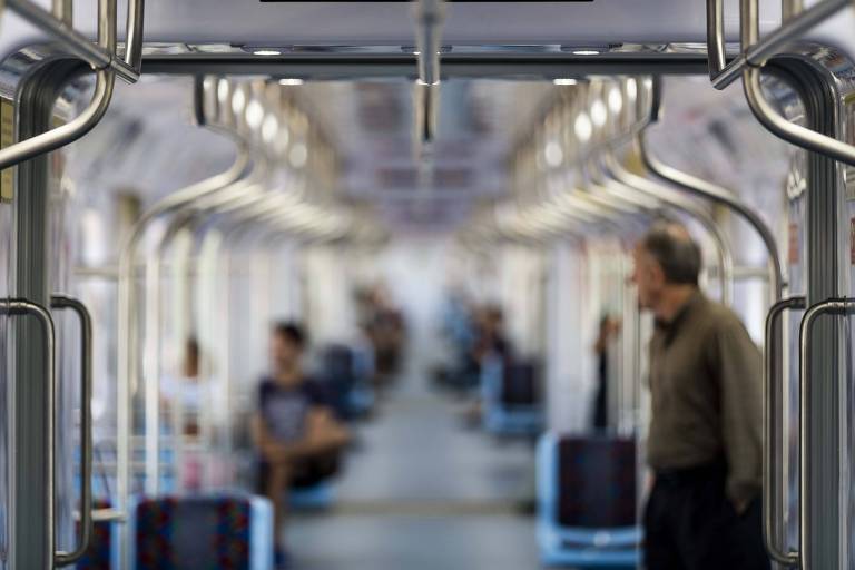 Vagão da linha 13-Jade (Engenheiro Goulart - Aeroporto Guarulhos) da CPTM; a partir de hoje, os trens da  passam a circular todos os dias da semana, das 10h às 15h, sem cobrança de tarifa e com intervalo de meia hora entre os trens