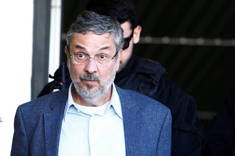 O ex-ministro Antonio Palocci ao ser preso na Operação Lava Jato