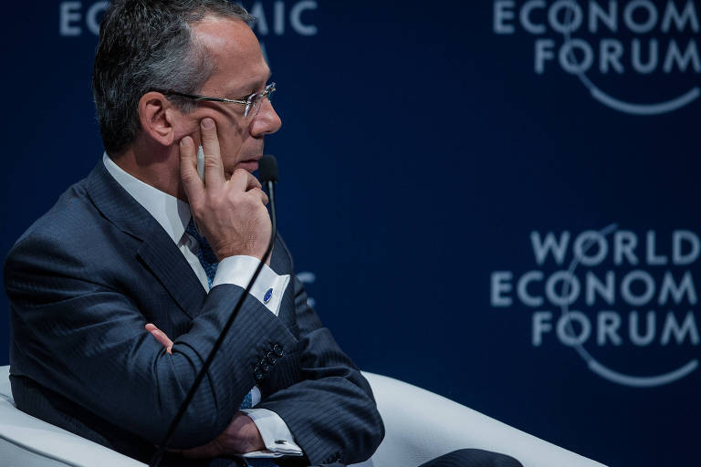 Presidente do Itaú Unibanco, Candido Bracher, durante Fórum Econômico Mundial