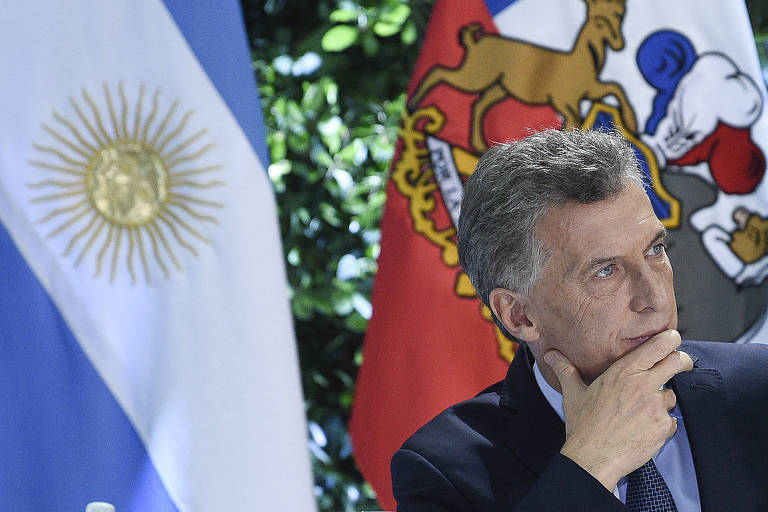 O presidente da Argentina, Mauricio Macri, na Casa Rosada