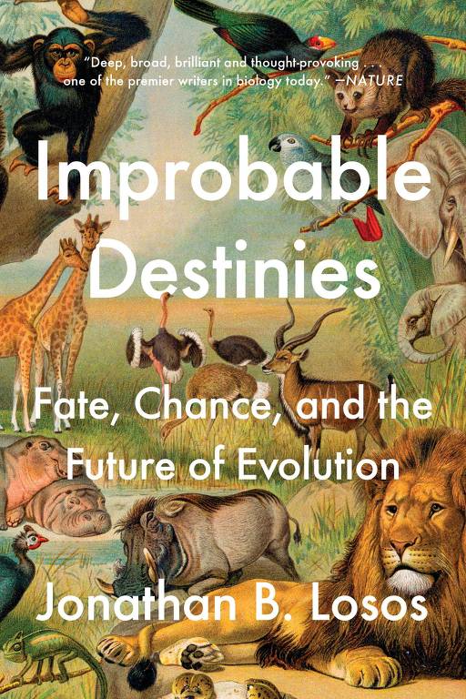 Capa do livro "Improbable Destinies", de Jonathan B. Losos