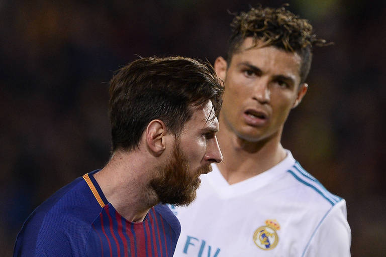 Messi e Cristiano Ronaldo se enfrentaram pela última vez em maio de 2018; o clássico espanhol terminou 2 a 2