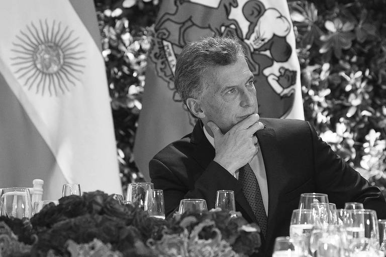 O presidente da Argentina, Mauricio Macri, na Casa Rosada
