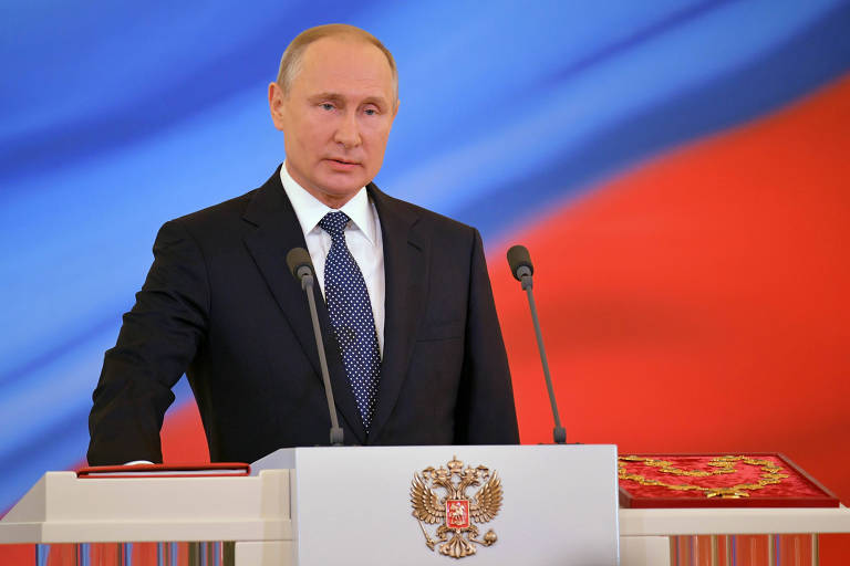 Putin discursa na posse do seu quarto mandato presidencial no Kremlin, em Moscou