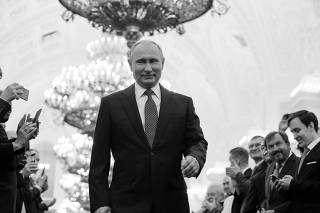 Russian President Vladimir Putin walks before an inauguration ceremony at the Kremlin in Moscow