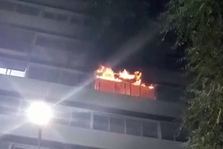 Fogo em apartamento na região dos Jardins, em São Paulo
