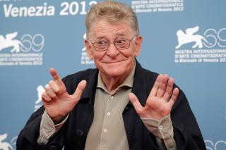 FILE PHOTO: Director Olmi poses during the photocall of the movie 