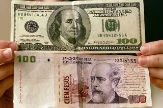 US DOLLAR AND ARGENTINE PESO BANKNOTES