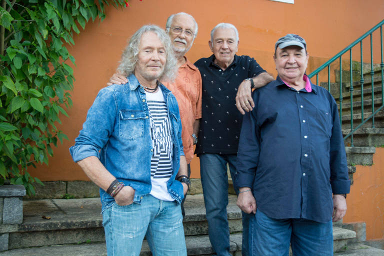 Marcos Valle (à esq.), Roberto Menescal, Carlos Lyra e João Donato, que fazem shows juntos no Sesc Pinheiros