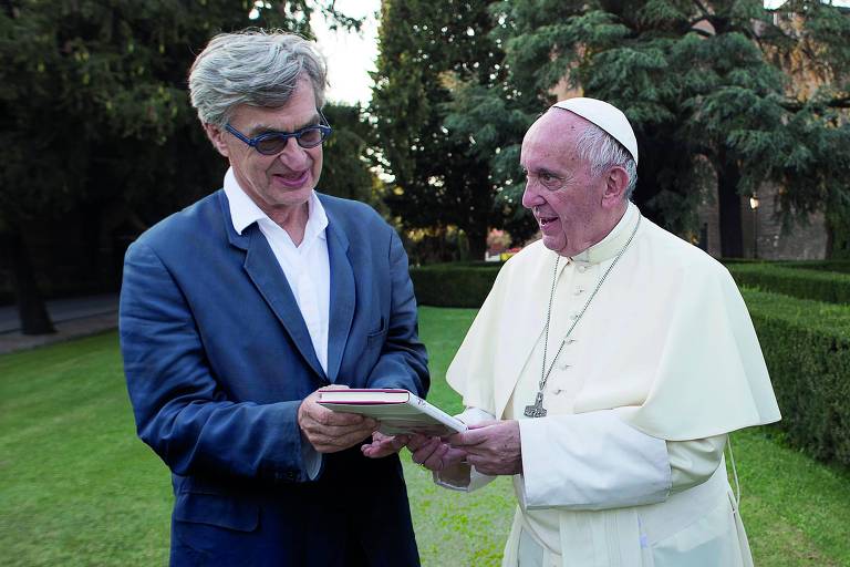 Cena do filme 'Pope Francis', de Wim Wenders, em exibição no Festival de Cannes 2018