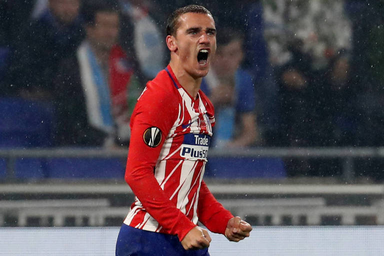 O atacante Antoine Griezmann, do Atlético de Madri, está entre os convocados da França para a Copa do Mundo