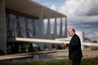 Brazil's Central Bank President Ilan Goldfajn is seen after the inauguration ceremony of the new ministers at Planalto Palace, in Brasilia