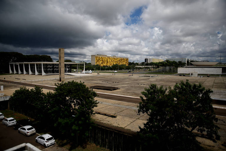 Vista da praça dos Três Poderes, em Brasília