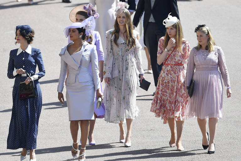 Famosos chegam ao casamento real de príncipe Harry e Meghan Markle