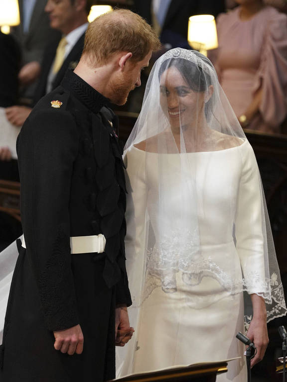 A cerimônia de casamento na capela de São George