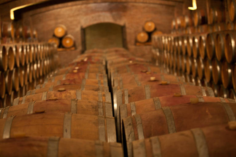 Barris de vinho, no Chile