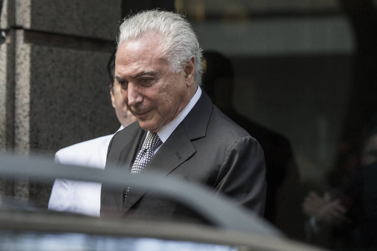 O presidente Michel Temer deixa restaurante no Itaim, em São Paulo
