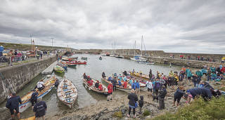 The annual Scottish Traditional Boat Festival in Portsoy, Aberdeenshire, Scotland.