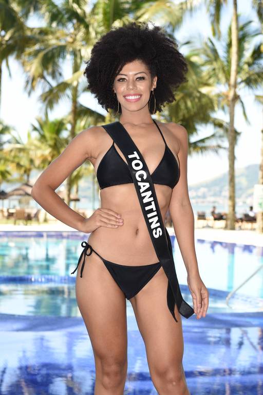 Miss Tocantins: Tatiele Silva, 19 anos, formada em EducaÃ§Ã£o FÃ­sica
Altura: 1,68 cm
Cintura: 60 cm
Quadril: 90 cm
Busto: 82 cm