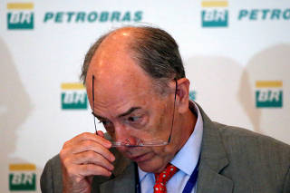 Pedro Parente, President of Brazil's state-run oil company Petroleo Brasileiro SA (Petrobras), attends a news conference in Rio de Janeiro
