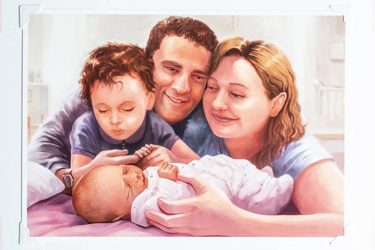 Famílias que receberam ilustração sobre filhos adotivos