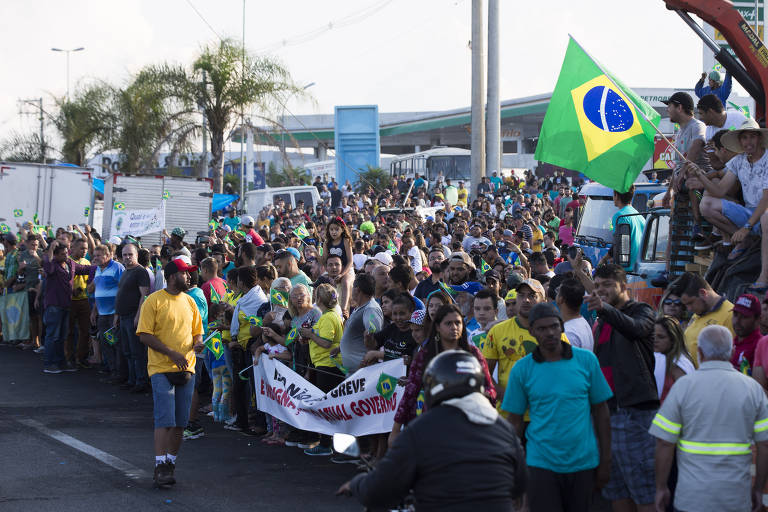 Greve dos caminhoneiros no Brasil em maio