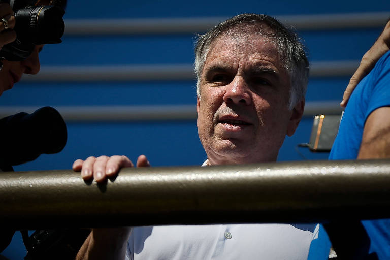 O pré-candidato à presidência pelo PRB, Flávio Rocha, na  Marcha para Jesus de 2018