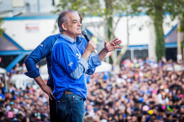 Governador do estado de São Paulo Márcio França participa da Marcha para Jesus 2018,  evento gospel organizado pela igreja Renascer em Cristo que reúne multidão na praça Heróis da Força Expedicionária Brasileira, na zona norte de São Paulo