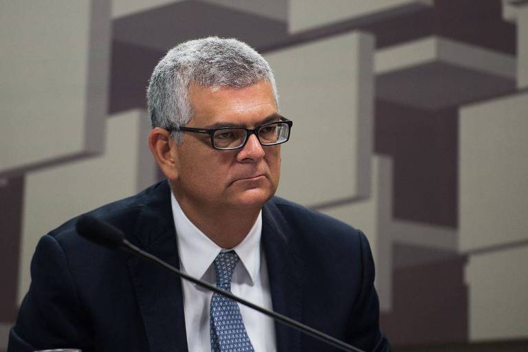 Ivan Monteiro em audiência conjunta no Senado que discutiu situação da Petrobras, em abril de 2015