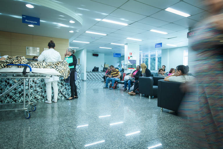 Sala de espera do Hospital de Transplantes do estado de São Paulo, que ganhou mais eficiência sob a administração de OSs