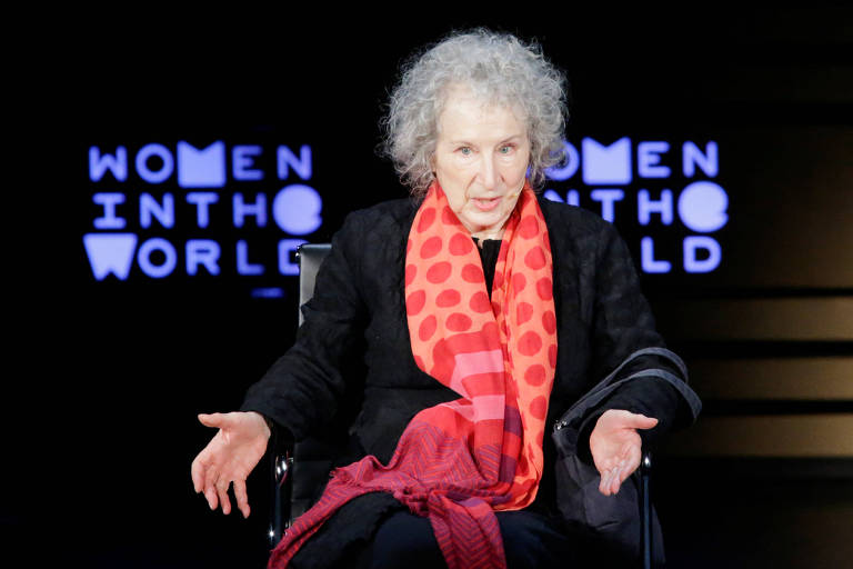 A escritora Margaret Atwood em imagem de abril, em evento em Nova York 