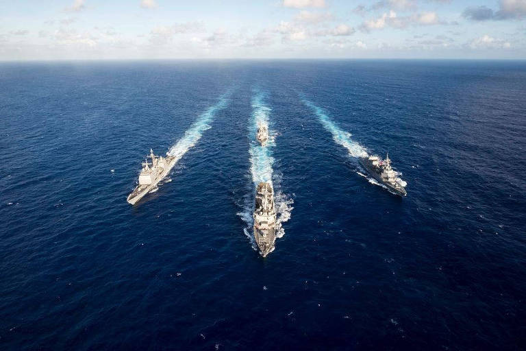 No Stars and Stripes, China é desconvidada de exercícios navais dos EUA no Oceano Pacífico