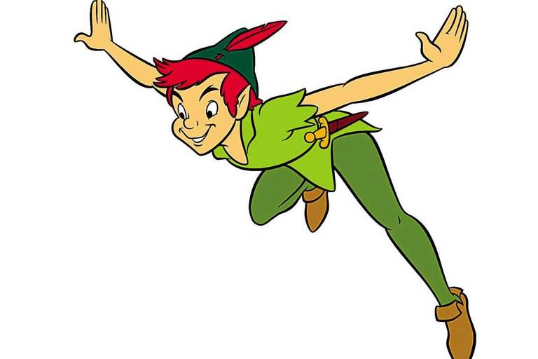 Peter Pan voa em uma das cenas finais de "Peter Pan - De Volta à Terra do Nunca"