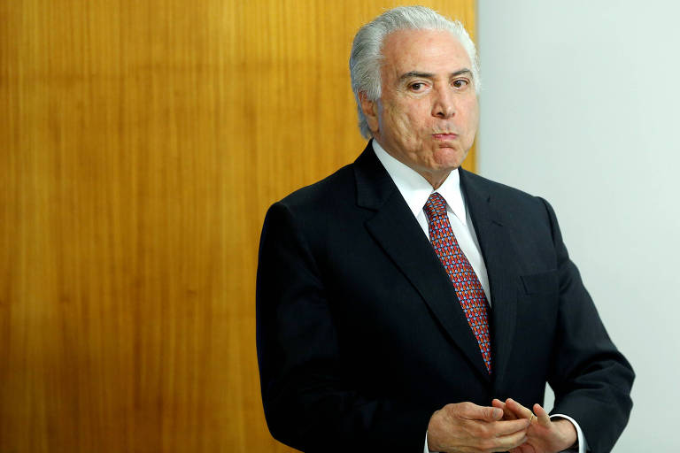 O presidente da República, Michel Temer, durante cerimônia no Palácio do Planalto, em Brasília