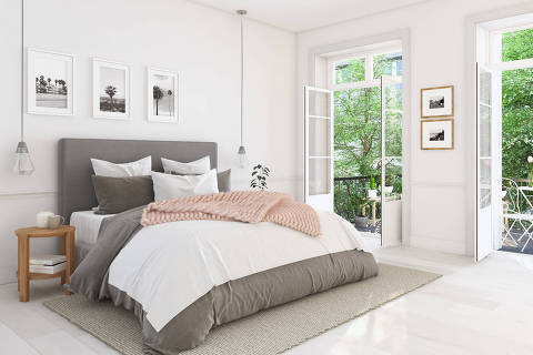 3d rendering. new modern bedroom in a apartment.
Foto: 2mmedia/Fotolia

QUARTO *** Local Caption *** 2